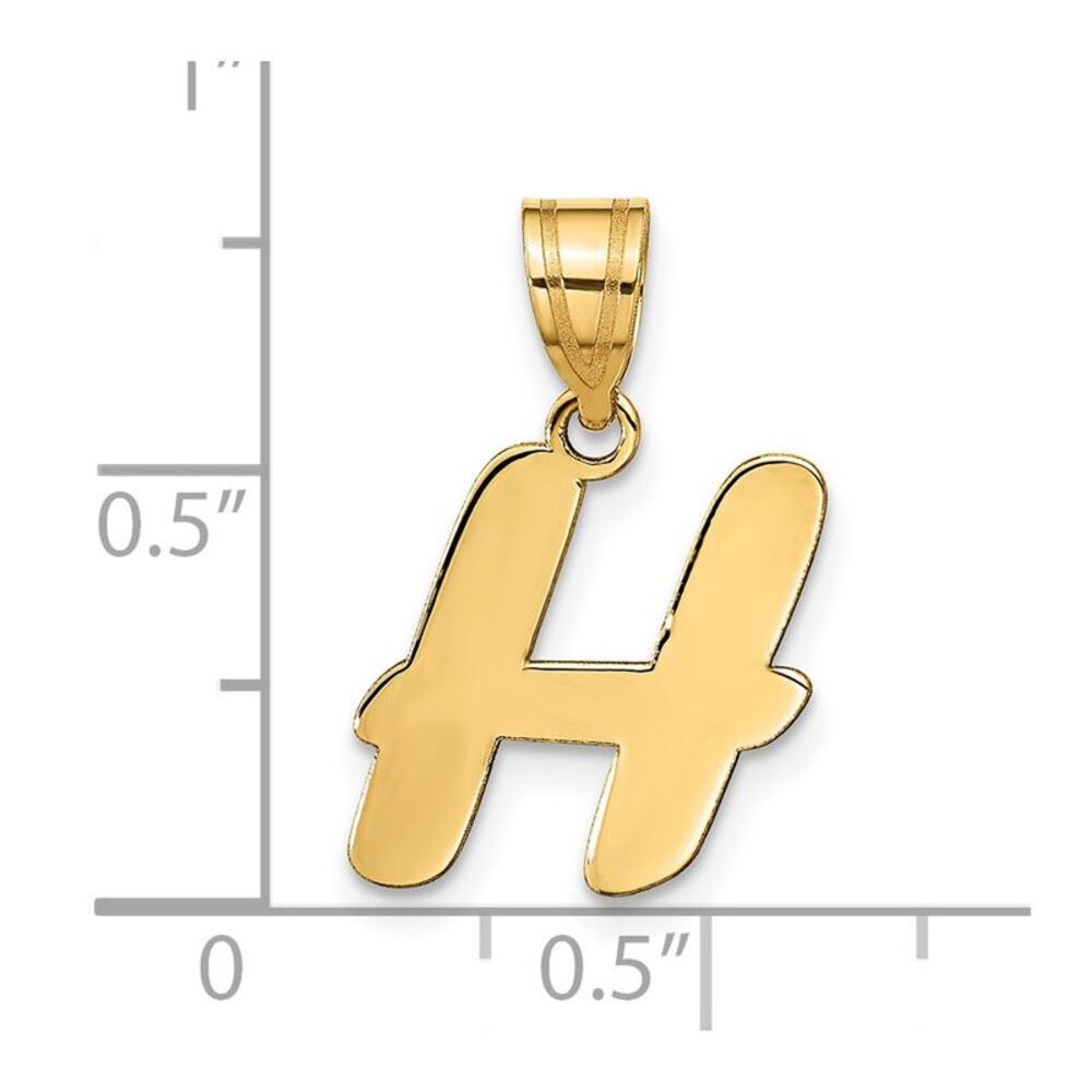 Kazi Luxury 14k Yellow Gold Polished Script Lette… - image 4